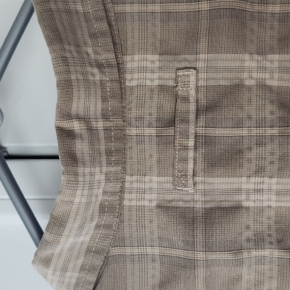 Weatherproof Men's Button Down Shirt, XL, Tan, Plaid, One Pocket, Mesh on Back - Picture 6 of 7